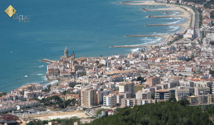 Vistas a los barrios de sitges